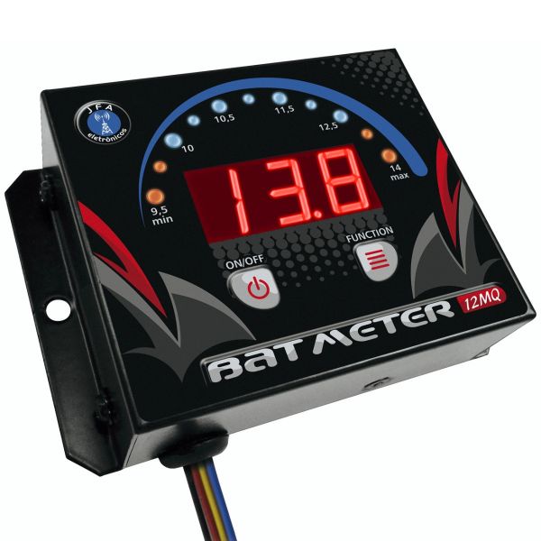 Voltimetro Digital Jfa Bat Meter 12 Medidor Bateria Vermelho